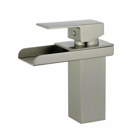 COMFORTCORRECT 2 x 4.1 x 6 in. Pamplona Single Handle Bathroom Vanity Faucet Brushed Nickel CO2797699